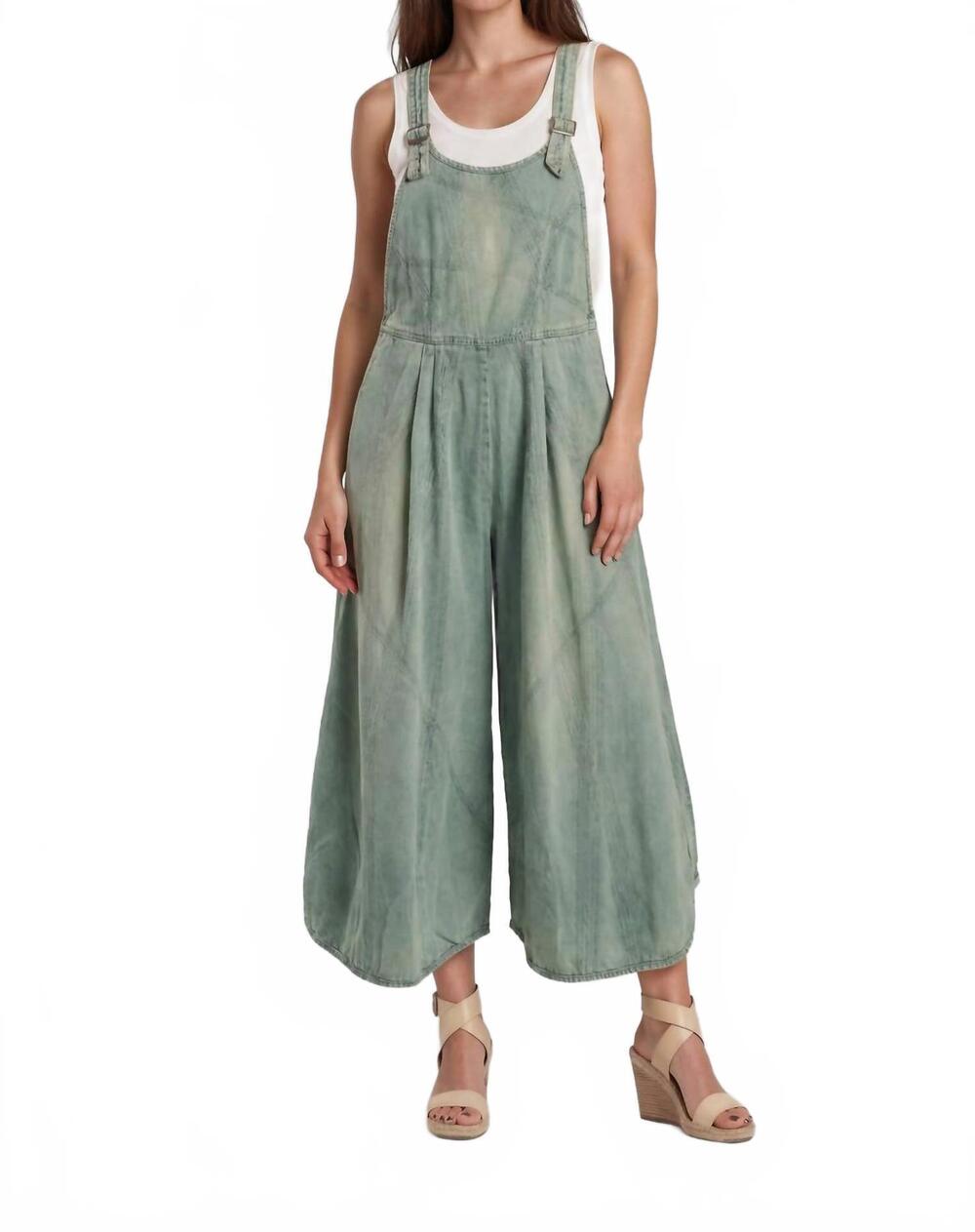 NEW CYNTHIA ASHBY sister denim overall in halogen